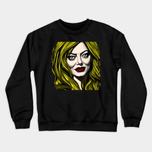 Emma Stone Cartoon Crewneck Sweatshirt